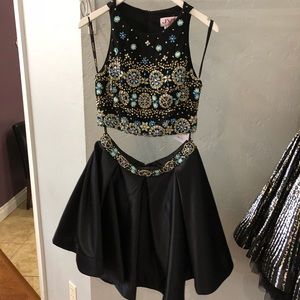 Short two piece Jovani prom dress